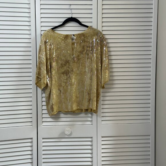 Pilcro by Anthropologie Sequin Top NWT Size Large, Holiday Parties & Nights Out - Picture 4 of 13